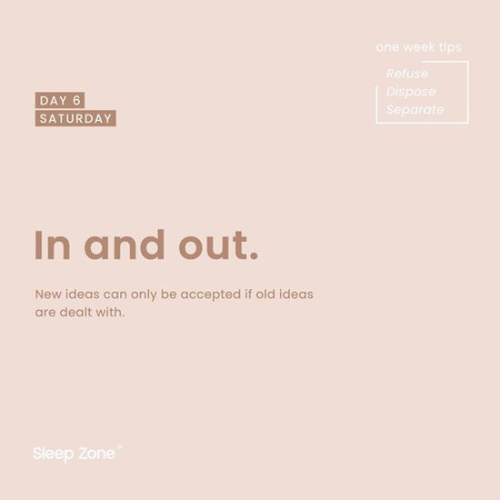 Sleepzone life tips,Danshari