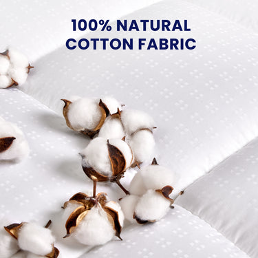 Luxury Cotton Mattress Pad White