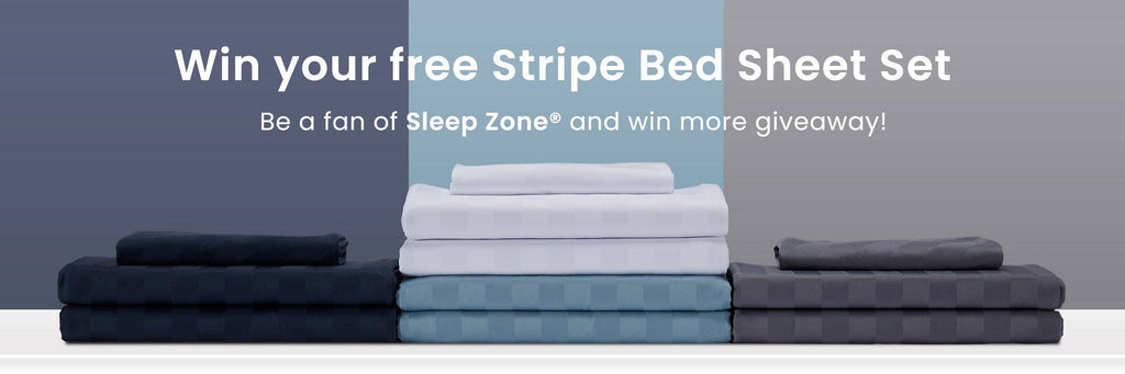 🌟 NEW Arrival and Giveaway! 10 Sets of Stripe Bed Sheet Set 🌟