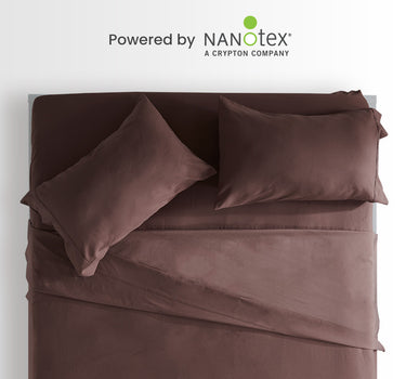 Classic NanoTex® Cooling Sheets Set-Nutmeg