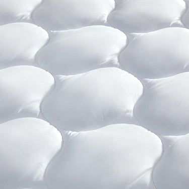 Quilted Fitted Mattress Pad-White