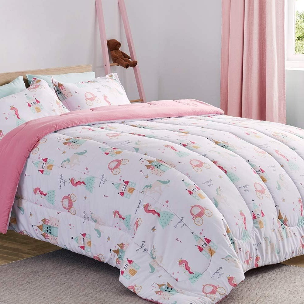 Princess Castle Comforter Set - Dreamy Bedding for Girls