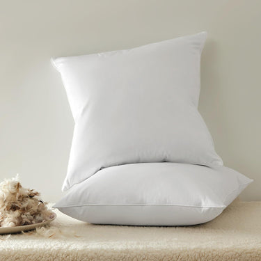 Feather Throw Pillow Inserts Pack of 2, White
