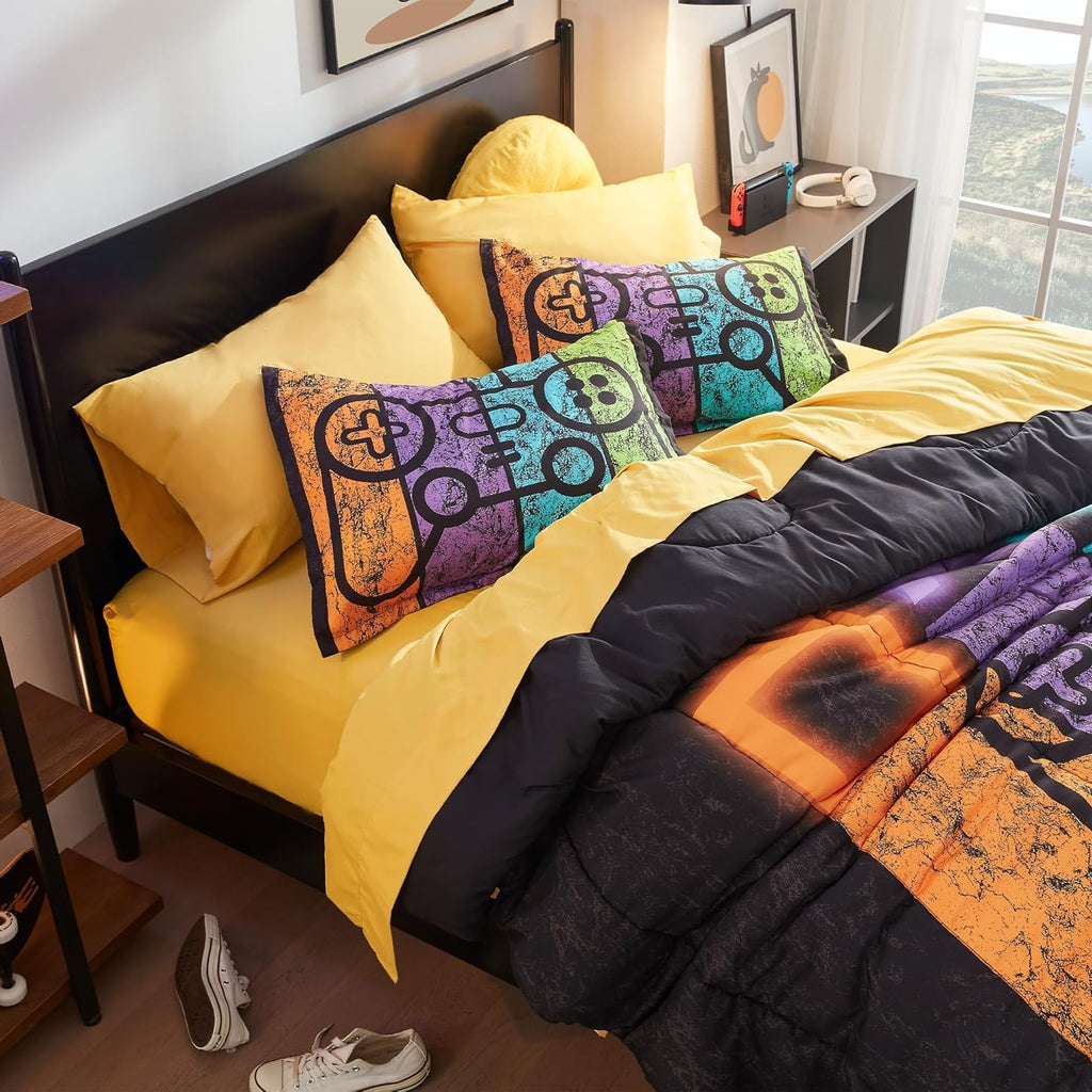Game Night Kids Twin Comforter Bedding Set