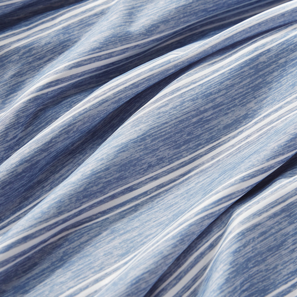 Cool Zone Striped Cooling Blanket for Hot Sleepers - Blue