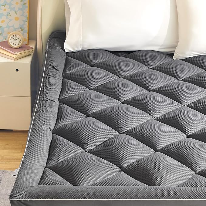 Surmatelas extra épais pour les maux de dos Gris