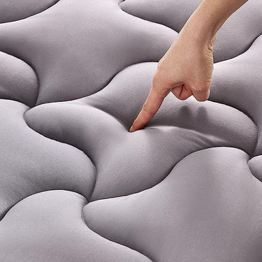 Premium Cooling Mattress Pad Grey for Hot Sleepers