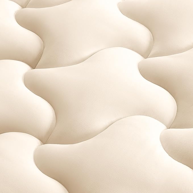 Premium Cooling Mattress Pad Beige for Hot Sleepers