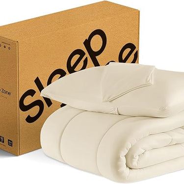 Jersey knit comforter beige packing