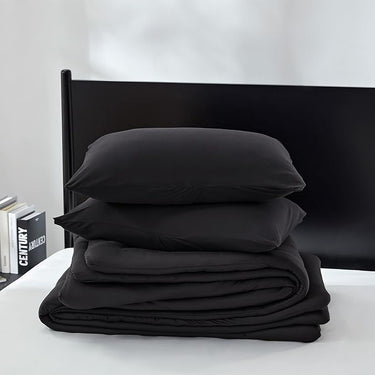 Jersey knit comforter black-2