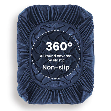 Zoned Cooling mattress pad navy-
