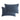Two pillows with midnight cotton jersey pillowcase on a midnight background
