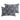 Two pillows with midnight-floral cotton jersey pillowcase on a midnight-floral background
