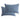 Two pillows with trailing leaf cotton jersey pillowcase on a white background
