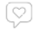 Heart symbol in a speech bubble