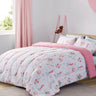 sleep zone bedding princess dream kids comforter set girl pink white bedroom with bear