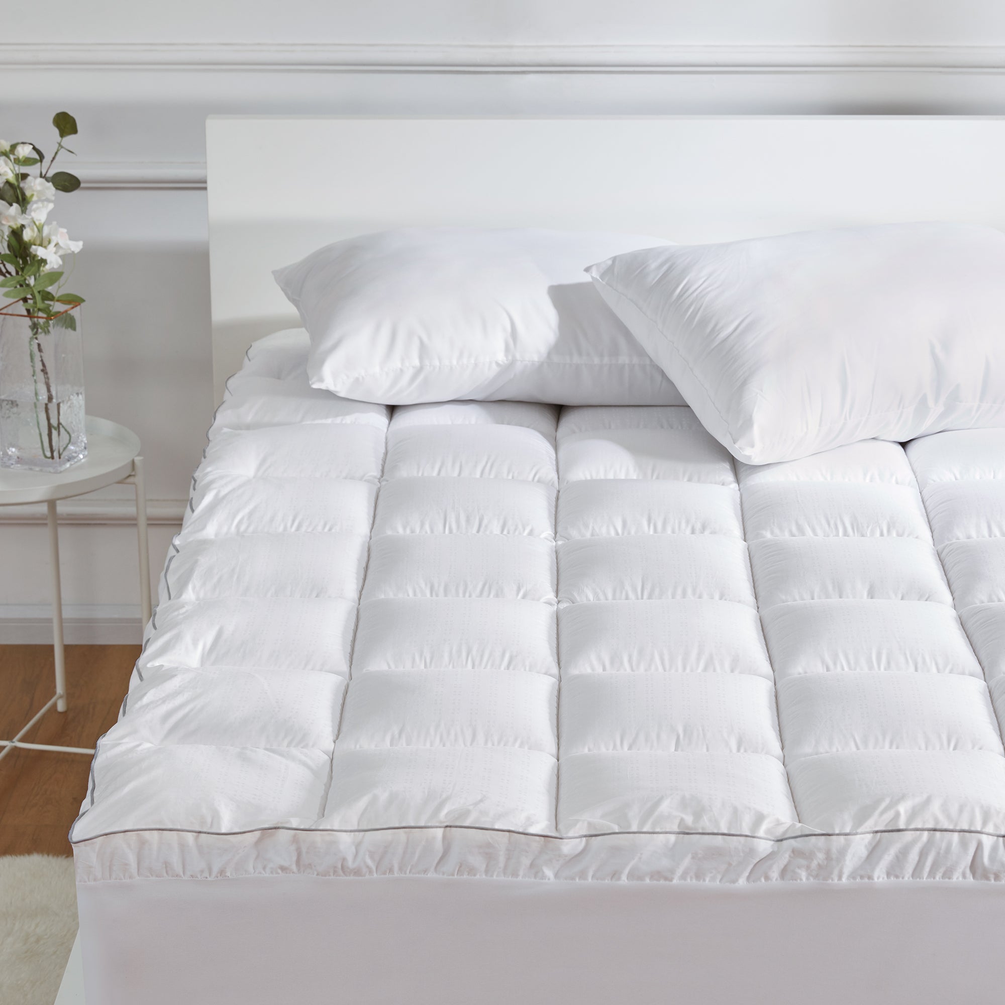 sleep zone bedding luxury extreme thick cotton mattress pad white bedroom sunshine full queen king