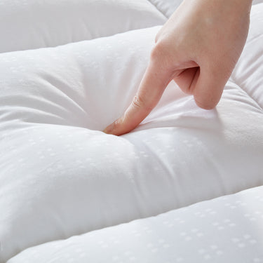 sleep zone bedding luxury extreme thick cotton mattress pad white full queen king finger touch 