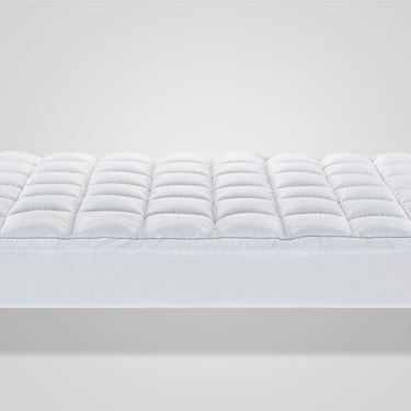 sleep zone bedding luxury extreme thick cotton mattress pad white full queen king laying down