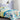 Cute Dino Kids Printed Comforter Set Blue/Green.