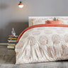 sleep zone bedding vintage damask printed duvet cover set white orange queen king bedroom book next bed