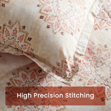 sleep zone bedding tropical taste printed duvet cover set white orange queen king high precision stitching